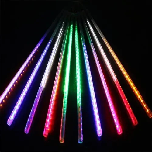 Meteor shower decorative lights romantic icicle string lights Christmas wedding tree decorations and outdoor house lighting