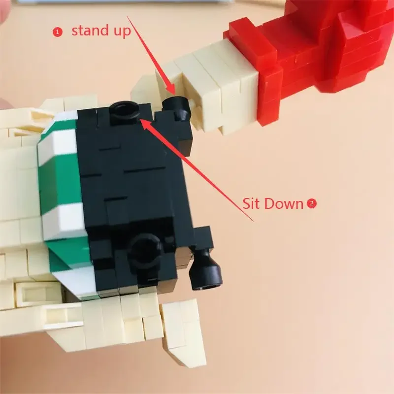 Mini Anime DIY Assembled Plastic Blocks Cartoon Figures Building Bricks Kids Collection Dolls Children Toy Brinquedos Sets