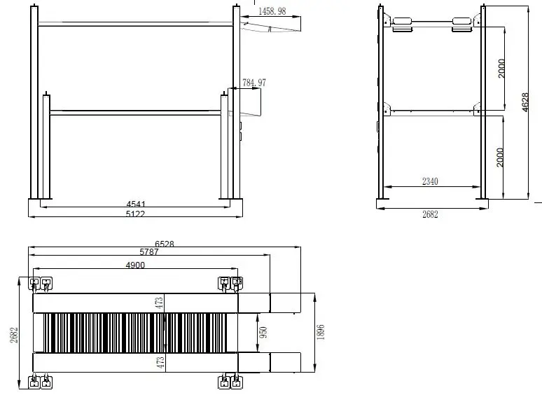 four post car lift with CE certification lift for vehicle