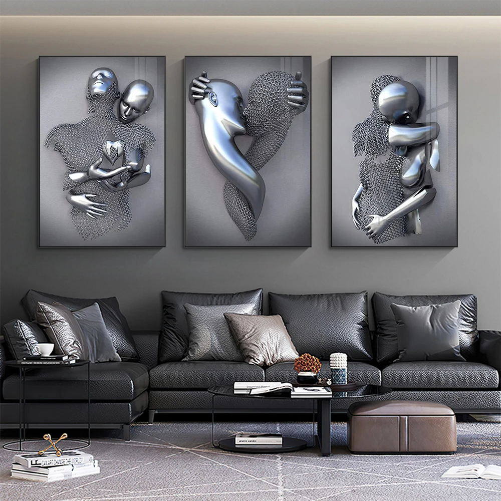 Металлическая фигурка в скандинавском стиле