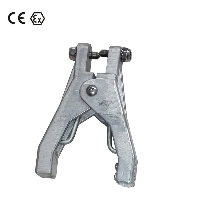 Static dissipate assurance aluminium earth cable clamp