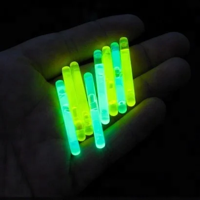 glow sticks popular for fishing chemical light sticks 1.5inch glow stick night fishing float customize