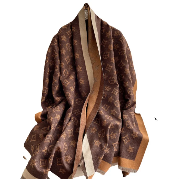 Luxury Women Autumn Winter Warm Scarf Shawl Faux Cashmere Scarf Ladies