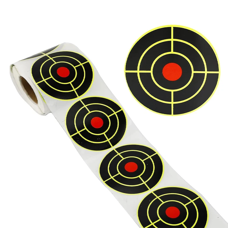 Customized splash shooting target paper stickers bow and arrow darts aiming target stickers