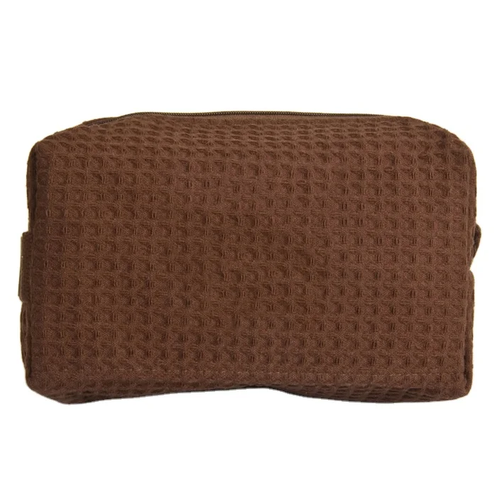 Custom Logo Personal zippered Makeup Bag Luxury Large Cosmetic Pouch