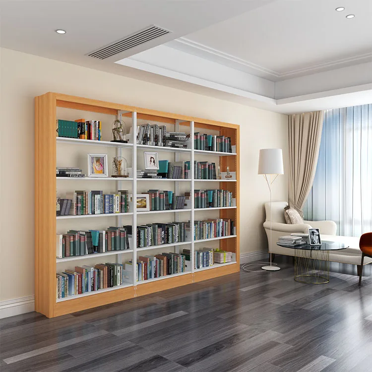 Single side bookcase book shelf library furniture bookshelves specification storage library bookshelf