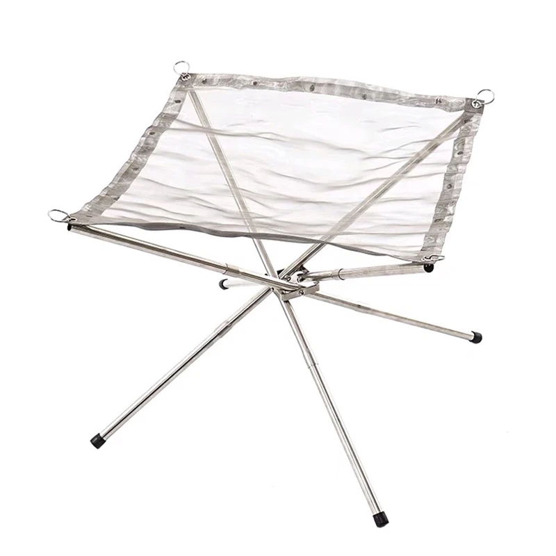 Outing Mate Lightweight Folding Outdoor BBQ stainless steel  Bonfire Fire Pits Wood Burning folding stands