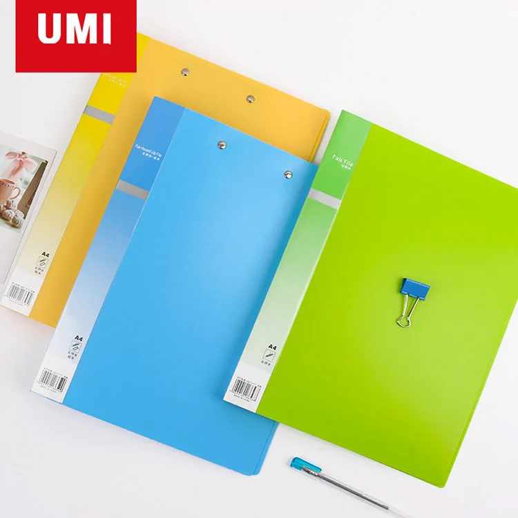 
Wholesale Custom supply High Quality Hard Cover A4 PP Fashion metal clip File Folder for Office 