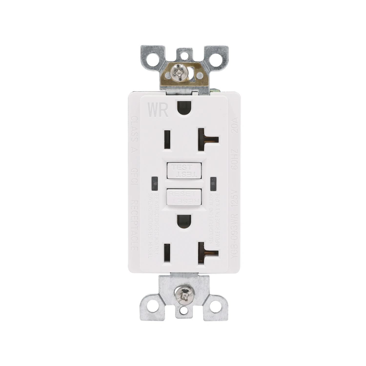 Shanghai Linsky 20A 125V 60HZ Self Test GFCI receptacle American standard sockets WR GFI