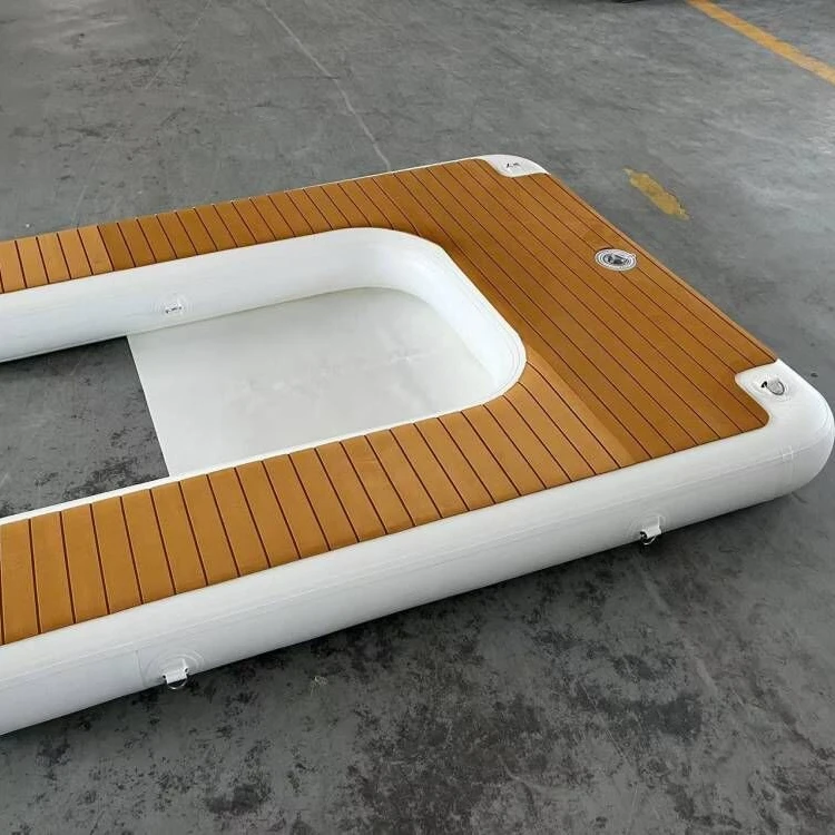 Заводская цена Прямая поставка надувная док-станция плавающая водная платформа для Гидроцикла