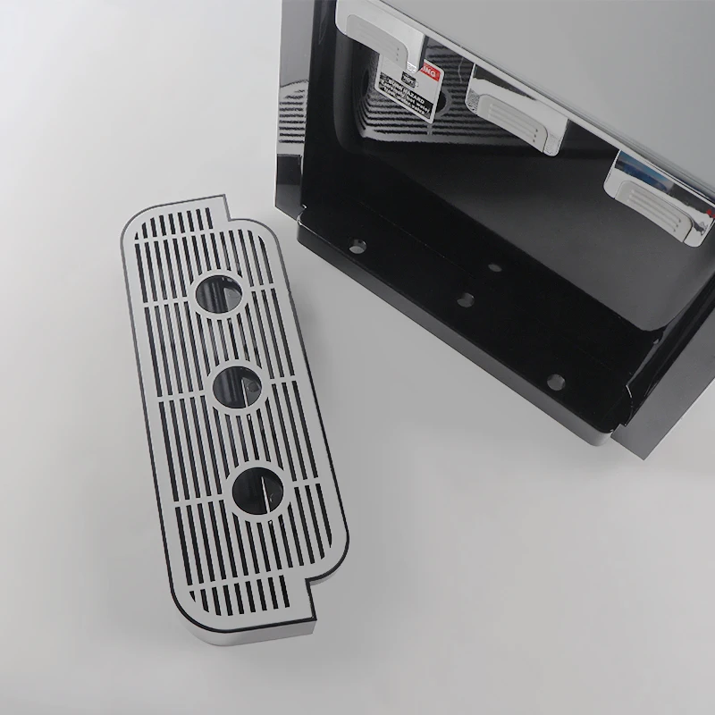 Home office kitchen desktop water cooler hot&cold &normal POU water dispenser in silver and black color