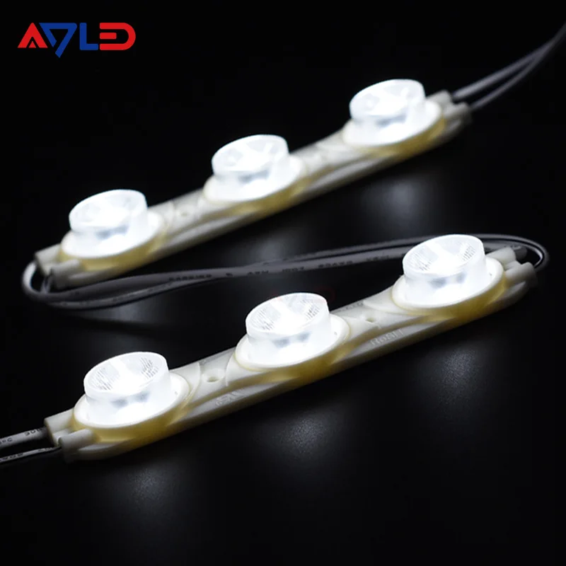 12V 3W Edge lit led modul Single Color IP67 Waterproof SMD2835 Injection 3 led Module