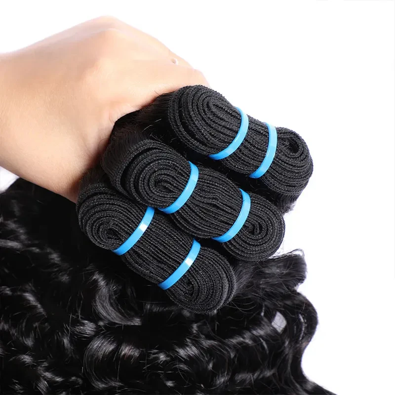 10 Grade Water Wave Bundles For Women Peruvian Weaving Virgin Human Hair Extensions Wet and Wavy Human Hair Bundles 1/3/4 Pcs