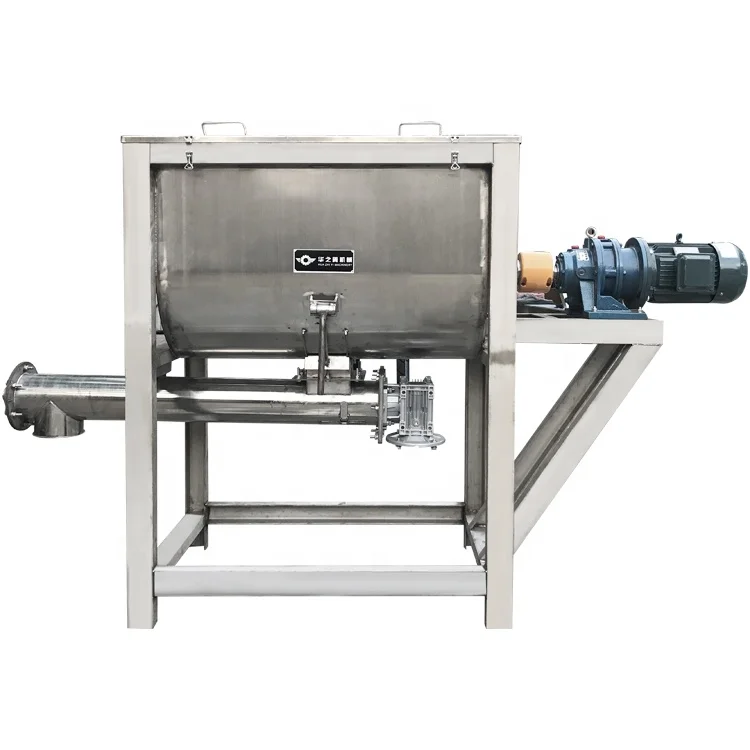 Industrial powder mixer machine dry powder ribbon mixer horizontal made in China