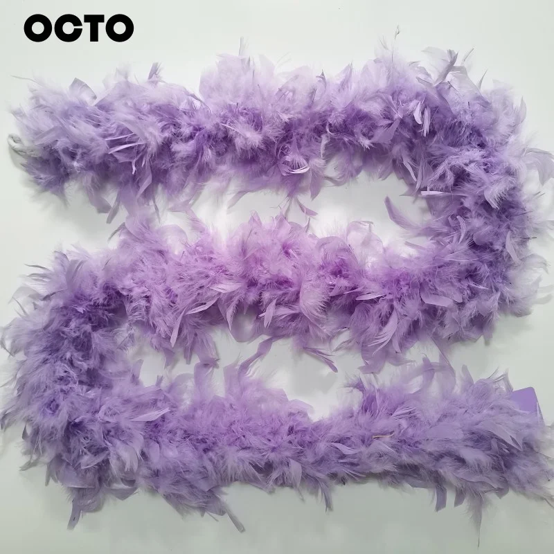 80G 2M Carnival Party Events Decoration Turkey Chandelle Feather Boas DIY Sewing Crafts