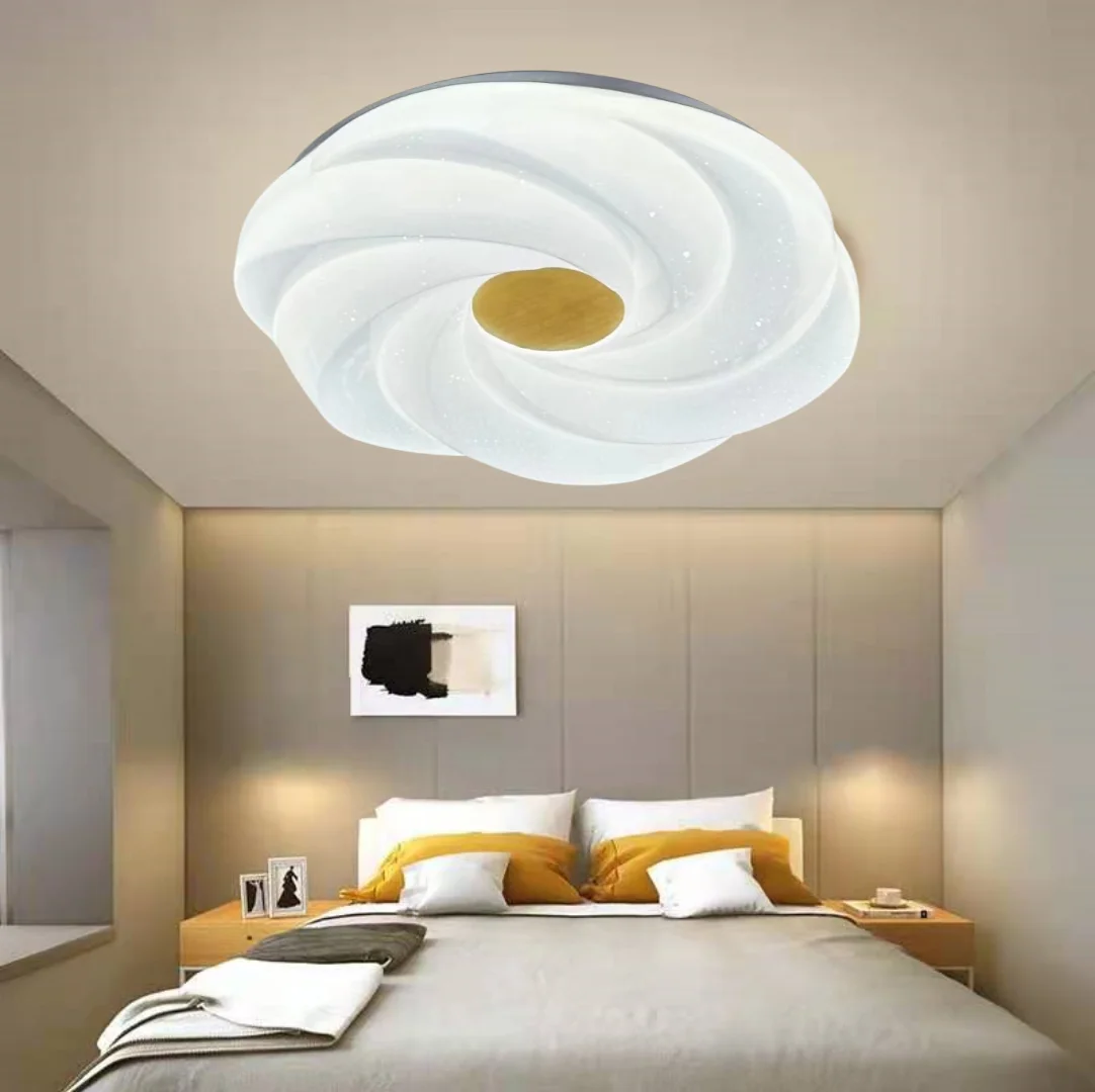 Romantic Design Led ceiling lights Indoor Lighting White Flower Led Warm Ceiling Lamp for Bedroom