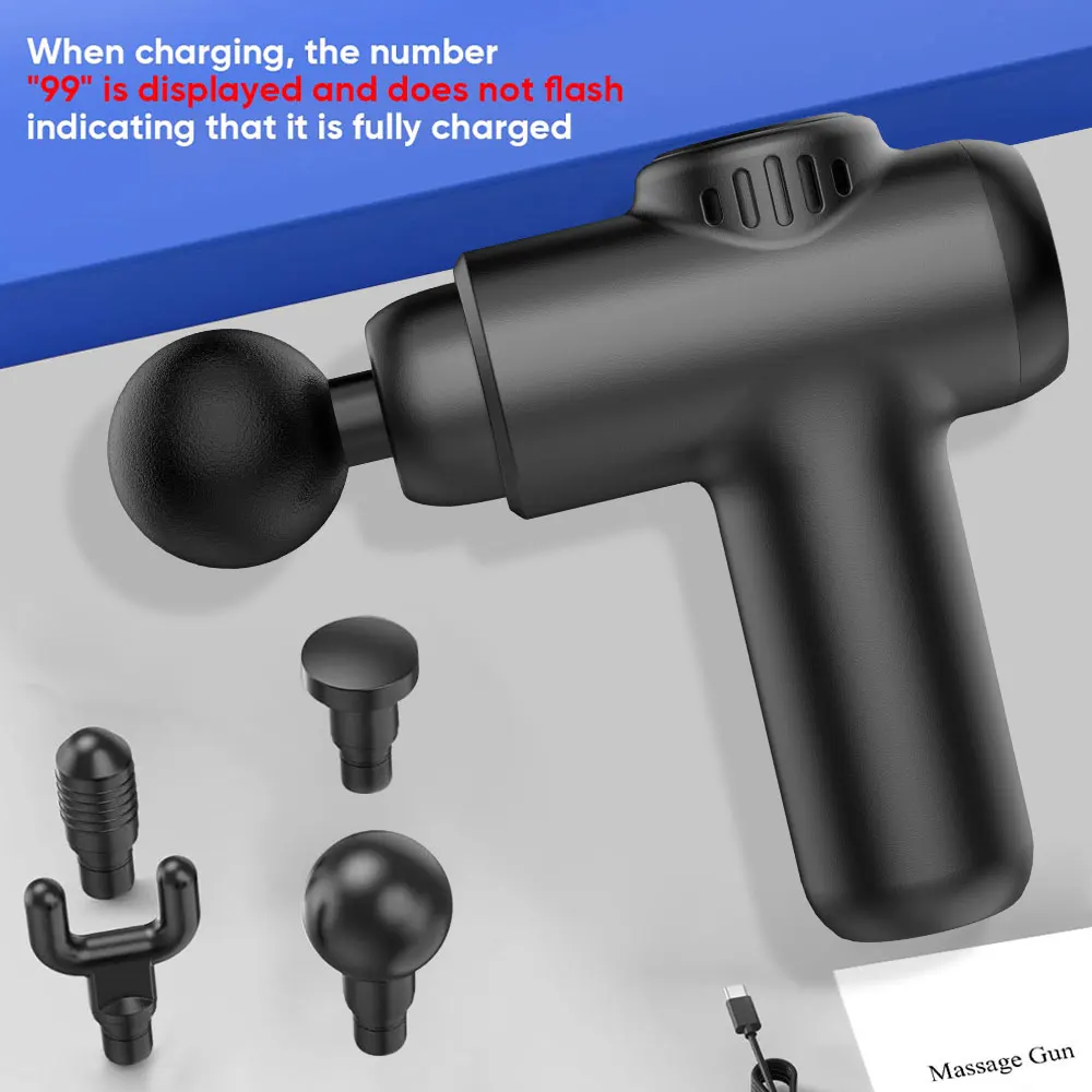 High Frequency Professional 6 Speed Deep Tissue Percussion Muscle Massager Infinity Machine Small Massage Gun