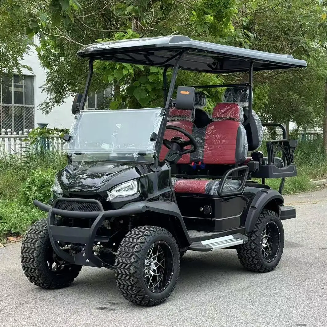 2024 New Style Jeep Golf Cart 4 Wheel Drive Custom Street Legal Electric Lifted Buggy Hunting Cart