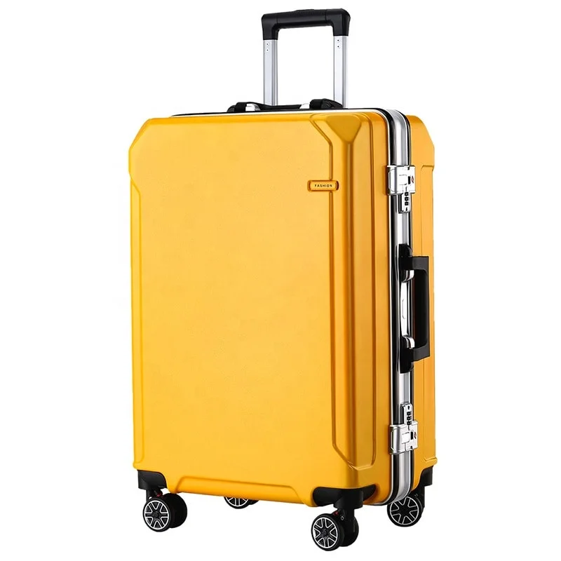 Travelling Multi-size All Aluminum Hard Shell Luggage Case Carry On Spinner Suitcase