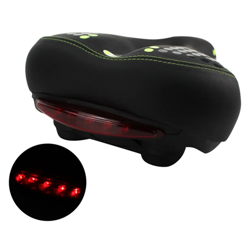 2022 New  High Quality  Big Comfortable Bicycle Seat Mountain Bike Seat With Warning Lights For Sale