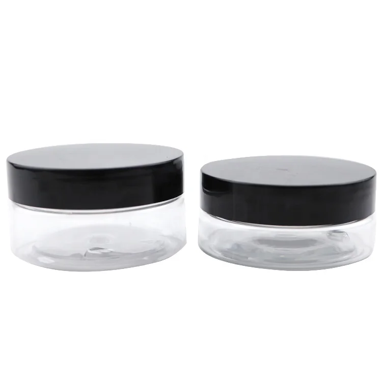 empty 4oz clear wide mouth pet mason spice candy food plastic jar cosmetic cream packaging plastic jars for cosmetics with lids