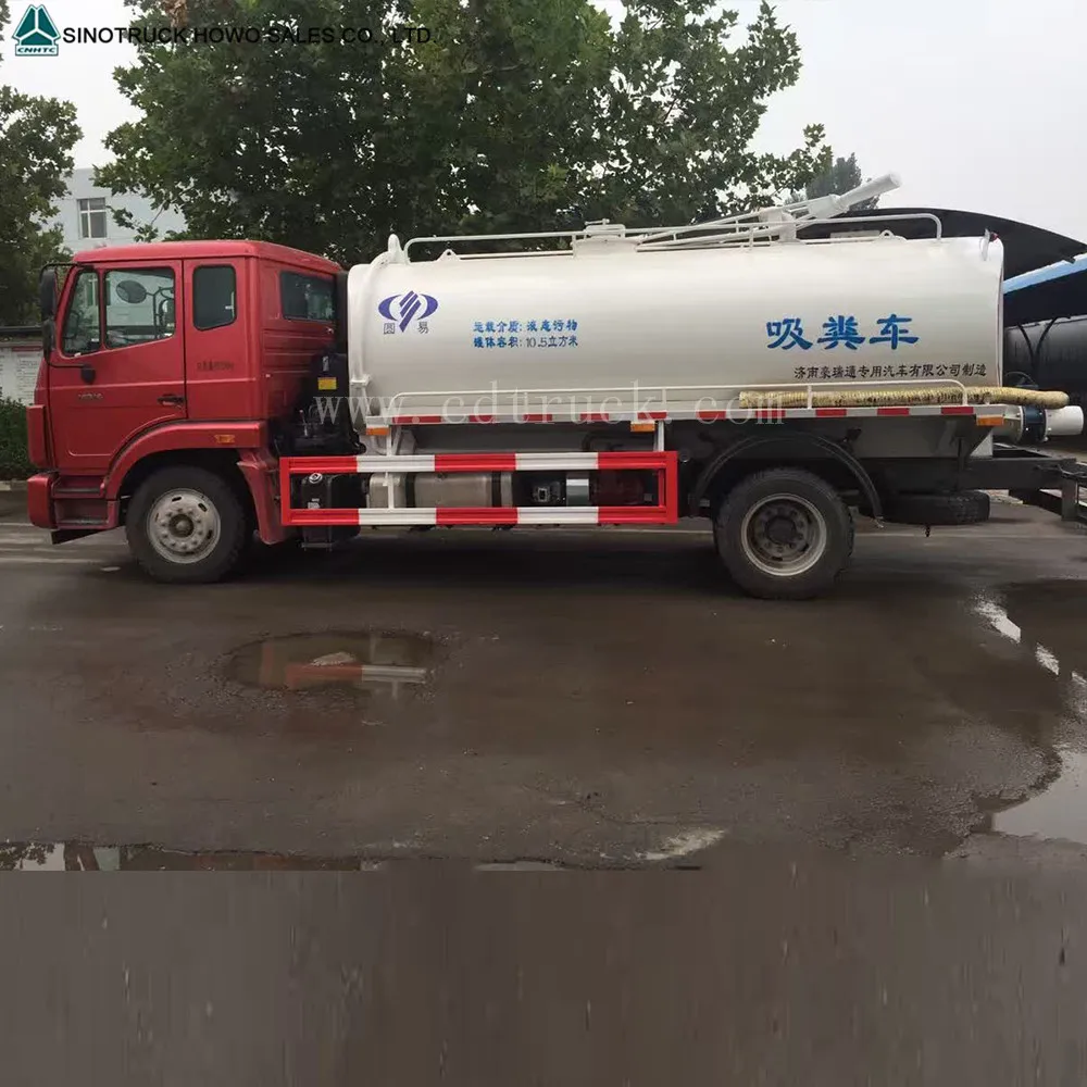 Sinotruk 20Cbm Sewage Suction Truck Sewage Suction Tank Truck Trade