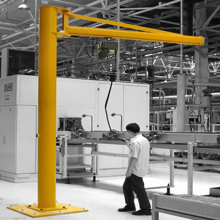 floor mounted electric hoist 360 degree 3 ton cantilever jib crane working model price