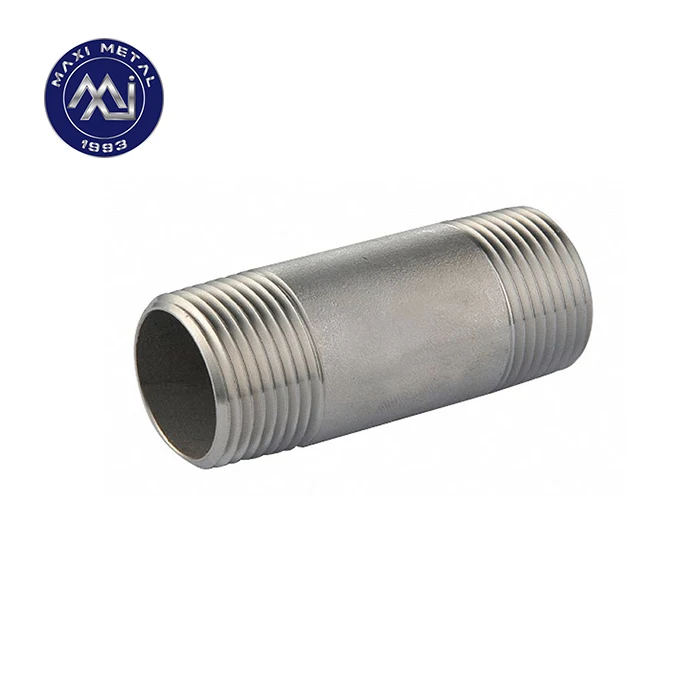 Stainless Steel Close Nipples 1/4' 1/2' 1' x Close Sch 40 Threaded Both Ends (TBE) NPT Nipple