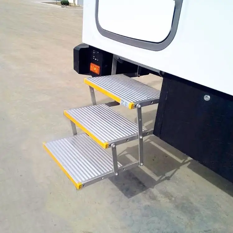 Triple Folding Electric Single Steps For Vehicle Loading 200KG