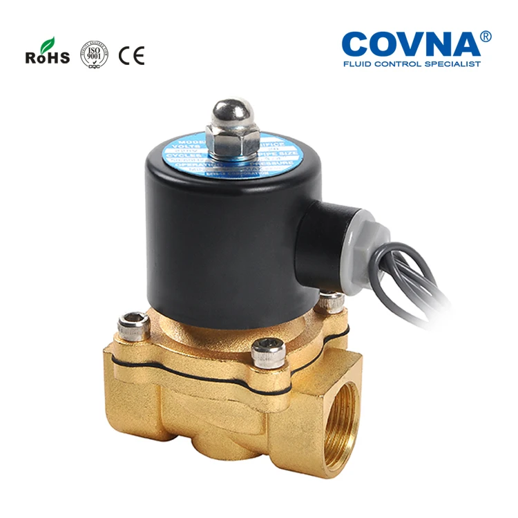 COVNA Low MOQ Zero Switch Pressure Normally Closed Female Thread 3/8in 12V Solenoid Valve for Flow Control