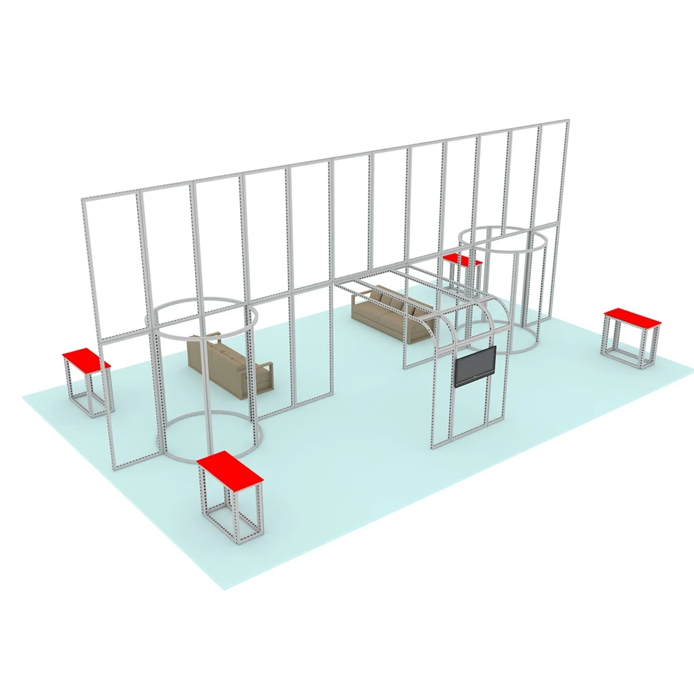 
 Стенд для выставки, модульные временные выставки, палатка диспентирования, выдвижная Торговая выставка, печать, многоразовый портативный стенд для продуктов  