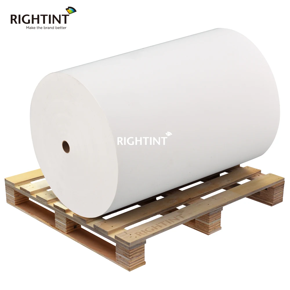 Flexography PP Label Material Jumbo Roll White Synthetic label Jumbo Roll