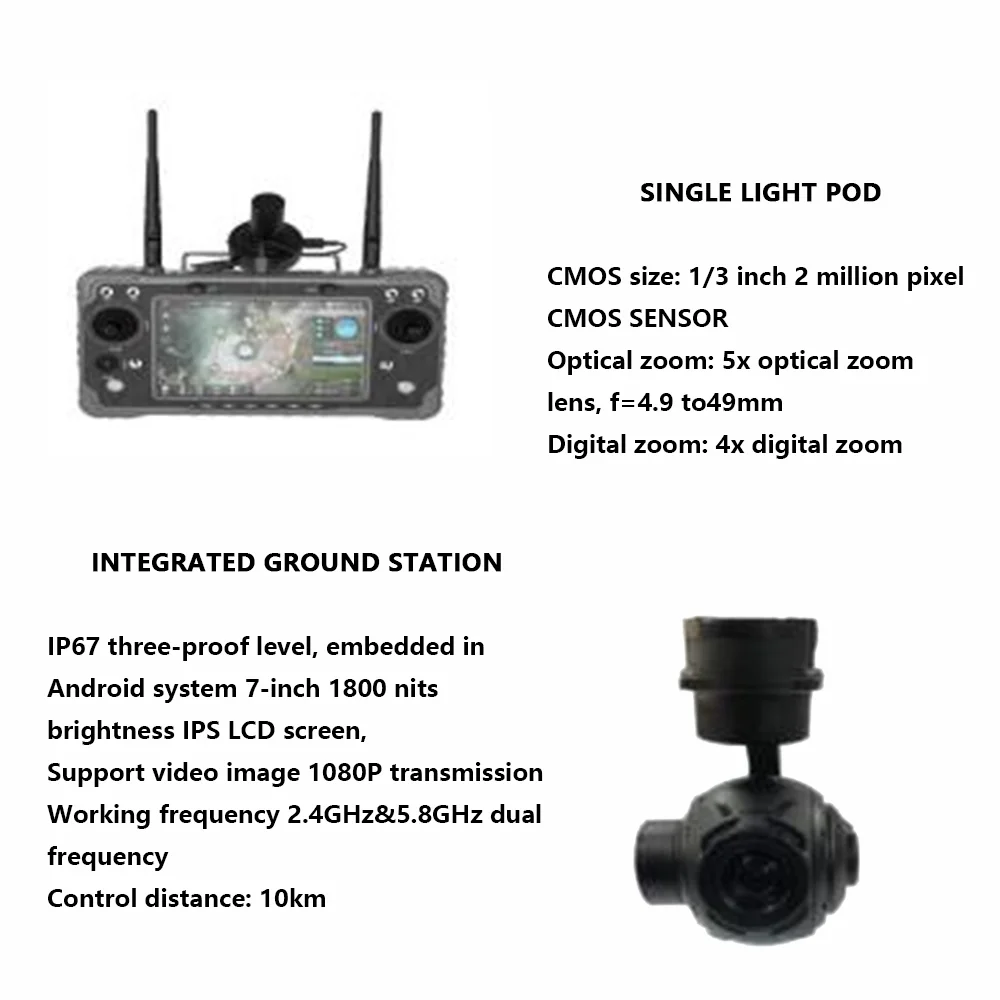Transportation Drone professional long distance Delivery with 4k camera 10km UAV enterprise multi rotor heavy lift drone
