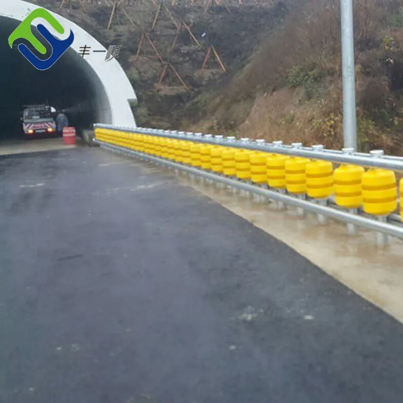 Anti Collision Double Rolling Guard rail System highway guardrail roller barrier
