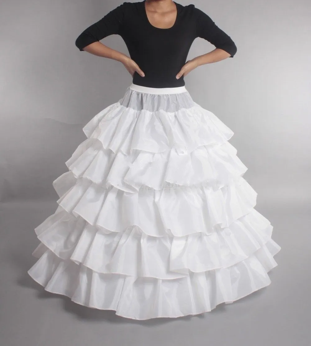 6-layer steel ring wedding dress skirts New bride skirt petticoat plus size skirts large wedding dress pettiskirt