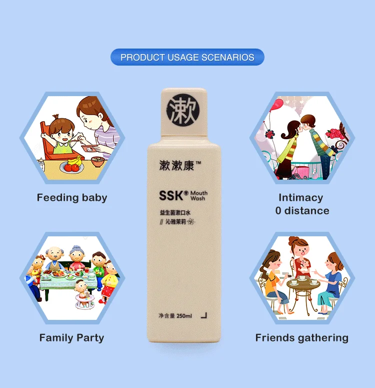 Hot sale Blister Card Packing 6ml ODM Natural Mouth Wash