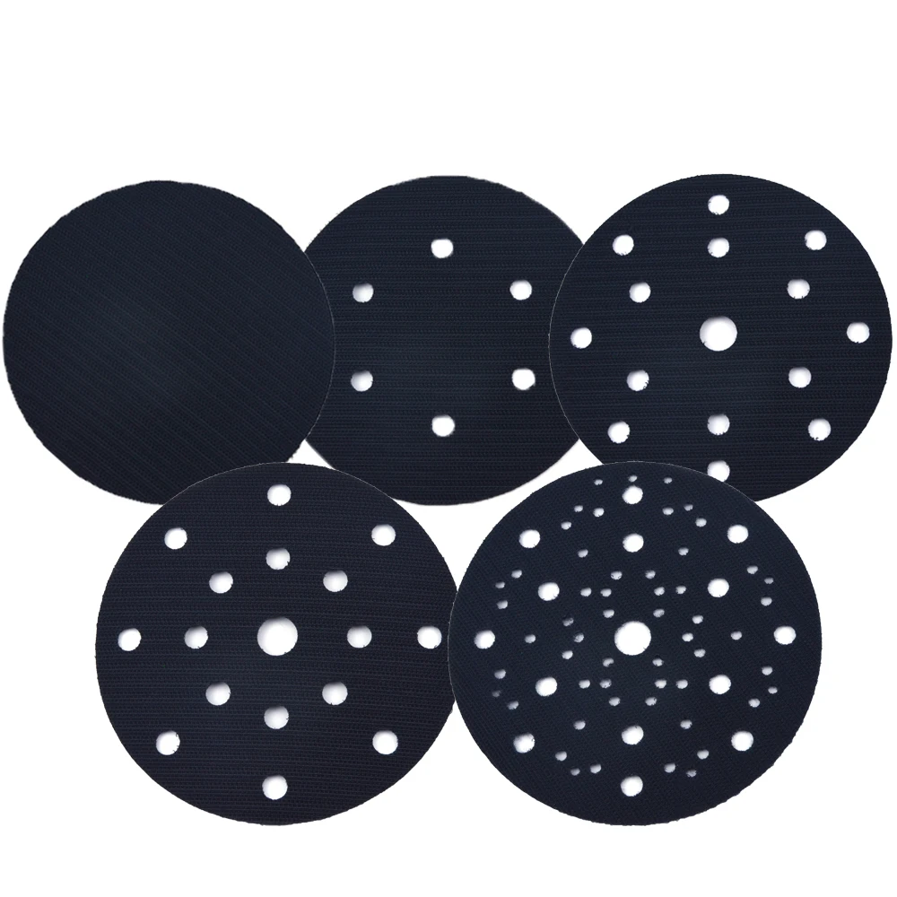 
6' 150 mm Holes Ultra-thin Interface Buffer Pads Hook and Loop Sanding Pad Protection Self-adhesive Abrasive Pad 