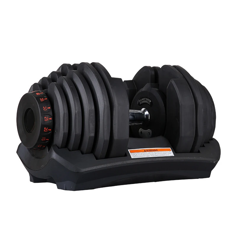 40kg, white line, black color dumbbell