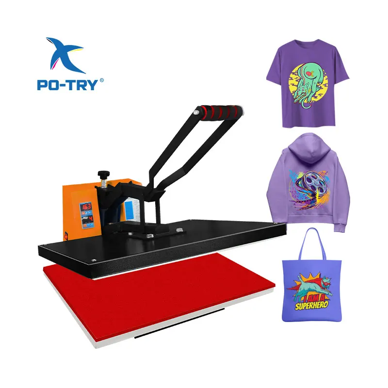 Big Size 40*60 high pressure heat press flat stamping machine for printing fabric cloth