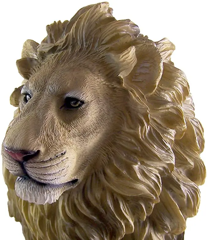 Custom resin life size lion statue garden animal statue