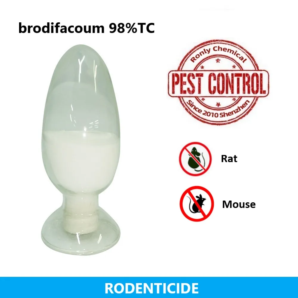 brodifacoum 98%TC high purity technical material rodenticide rat mouse killing