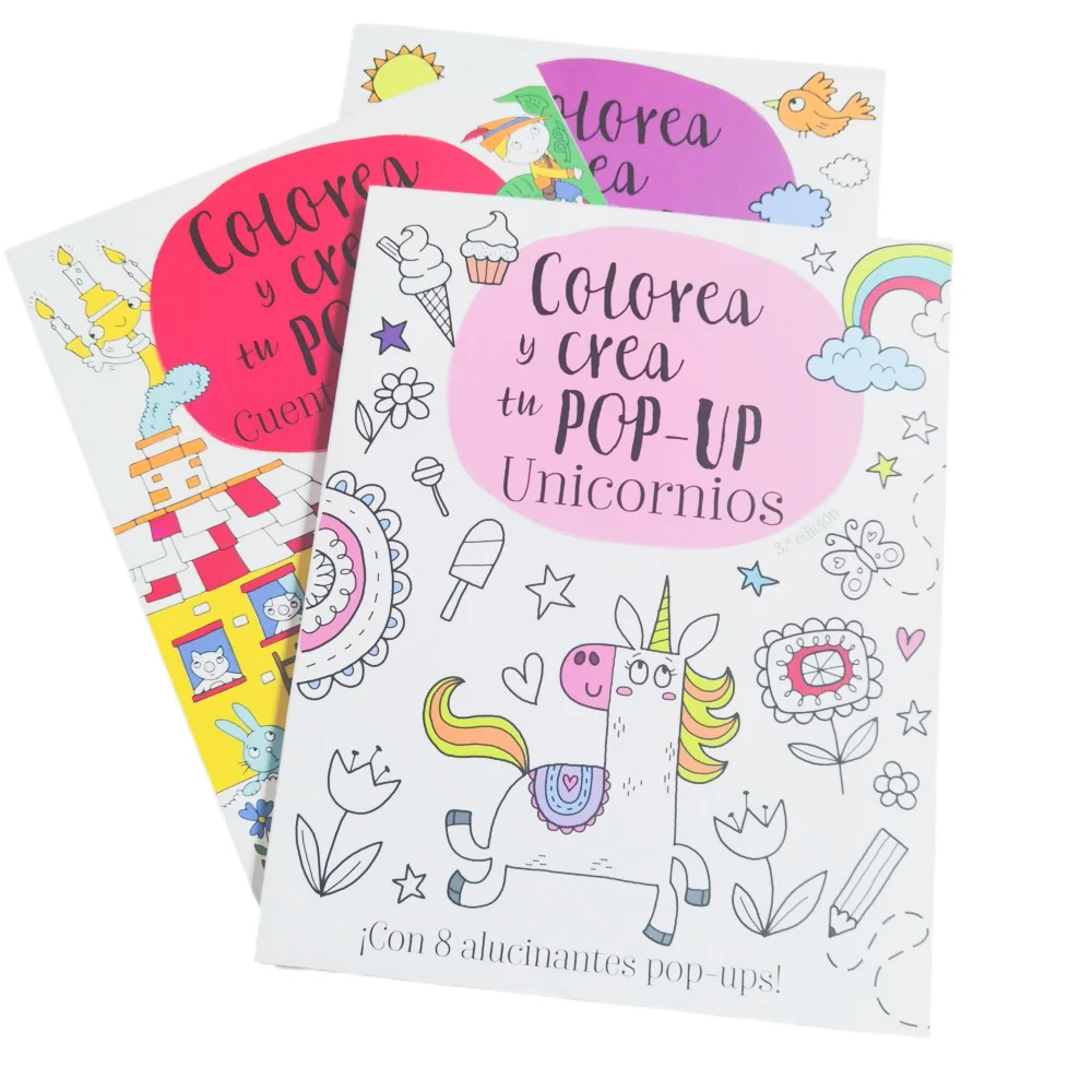 Factory Wholesale Price Film Lamination Paperback Custom Coloring Kids Books Printing