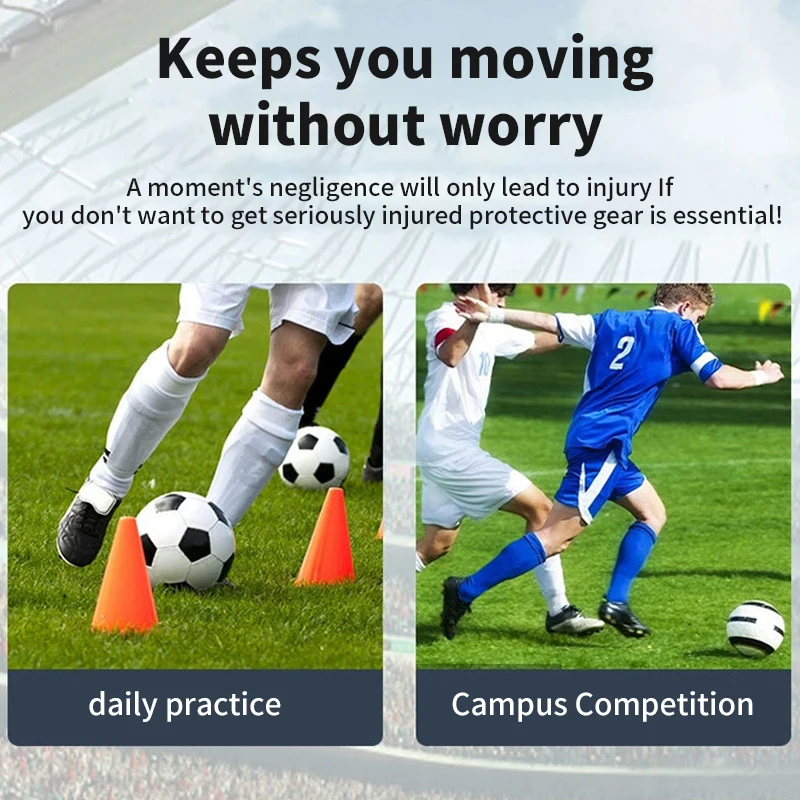 Factory Custom Elastic Soccer Shin Guard with Leg Guard Plate Flapper Sock Inserts Protective Football Gear Football Use