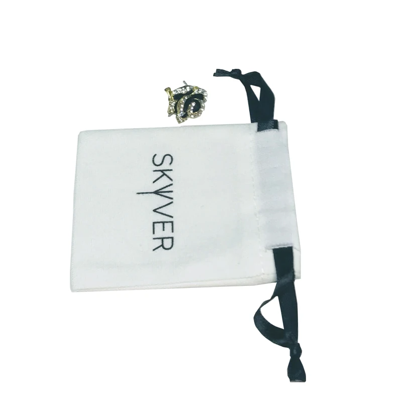 100% хлопковый материал оптовая продажа небольшая Хлопковая Сумка печать логотипа мягкие ювелирные изделия хлопковые сумки для упаковки