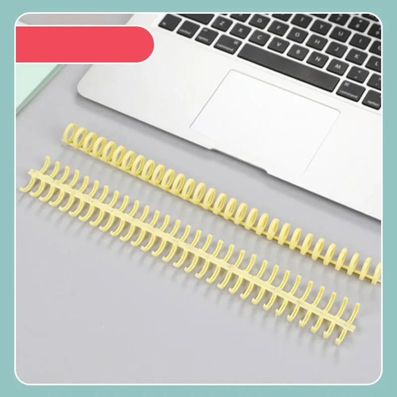 12mm Notebook Plastic Binding Spiral Strip 30 Hole Circle Ring Book Binder A4 Loose-leaf Paper School Office Supply