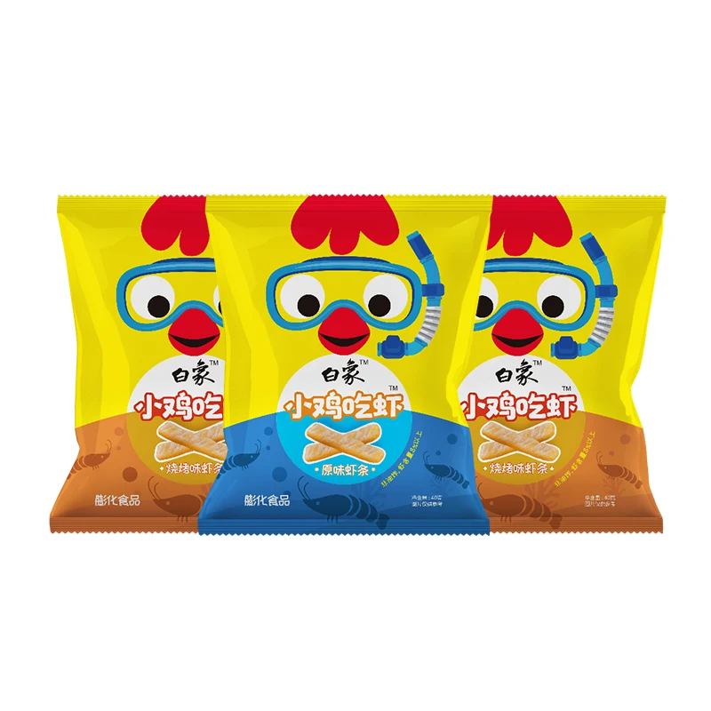 Baixiang Delicious Seafood Shrimp Flavor Biscuit Wholesale Fried Snack Delicious Snack