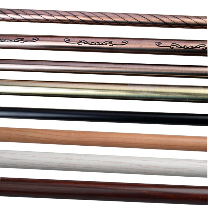Curtain Poles/rods/pipes / Wooden Finished Metal Curtain Poles, Tracks & Accessories Iron Plain Pipe/pole 1 Meter to 6 Meter