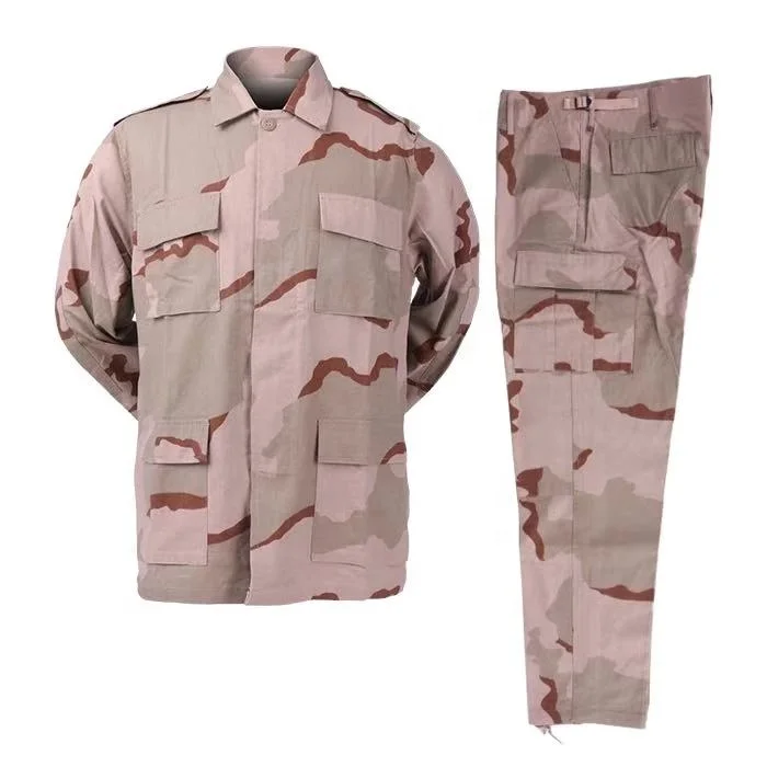 rip-stop 3 color desert camouflage military uniforms -BDU suits
