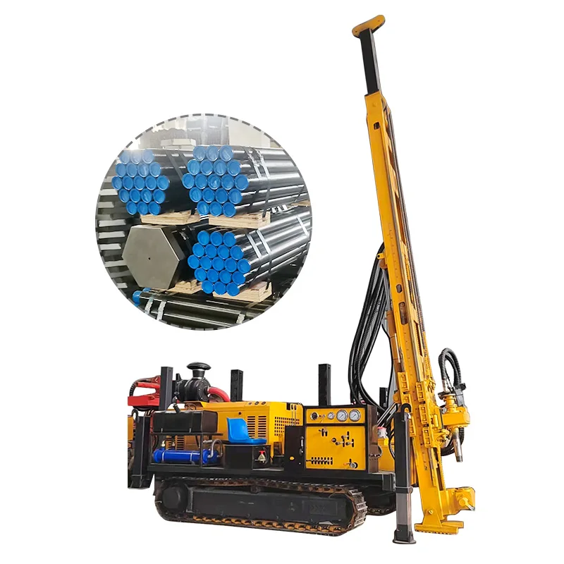 800m Truck Mounted Drill Rig Air Compressor Pneumatic Crawler Earth Rock Core Mining Borehole