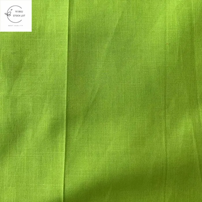 High quality organic cotton linen dress fabric dyed fabric stock lot clothing